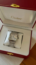 Cartier santos with box and papers